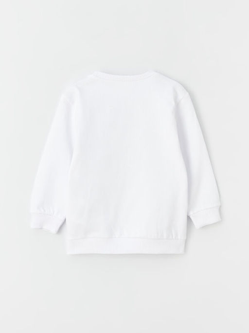 Bisiklet Yaka Uzun Kollu Atat?rk Bask?l? Erkek Bebek Sweatshirt