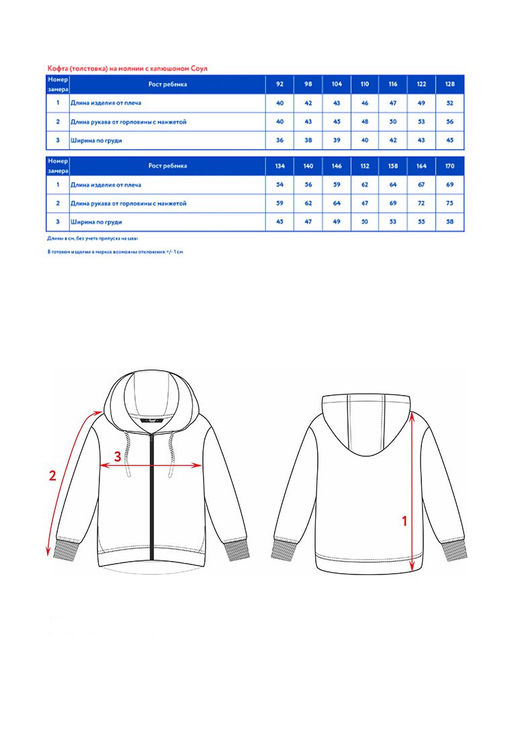Кофта (толстовка) на молнии с капюшоном детск. Соул - Oldos фото 8