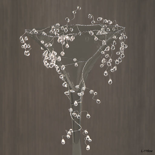 Ветка декоративная стеклярус 116 см / SA13553-1 /уп 400/гирлянда - Галеонтрейд фото 2