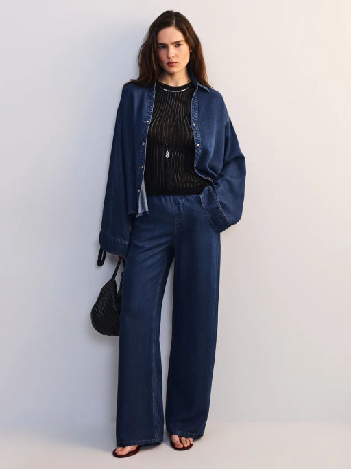 Джинсовая рубашка из тенселя ZR2605092357-104 / Zarina