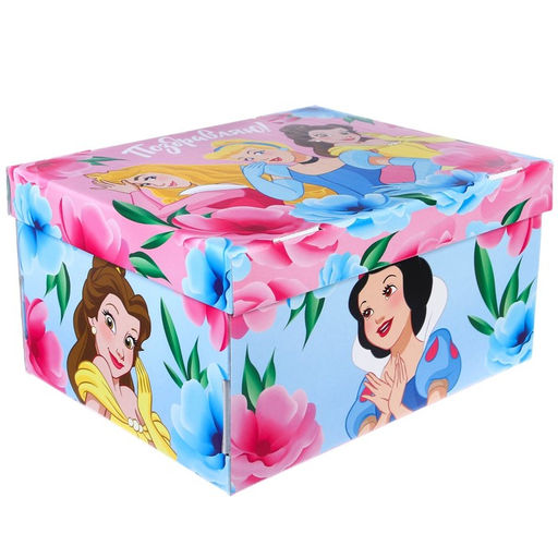 Коробка подарочная складная с крышкой Поздравляю!, 31х25,5х16, Принцессы - Disney фото 4