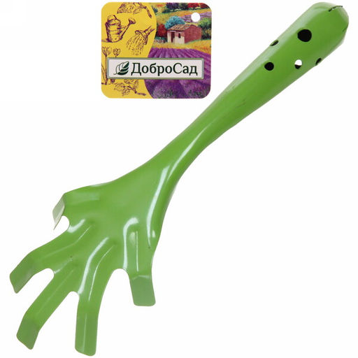 Цена за 3 шт. Грабельки "Росток" цельнометаллические ДоброСад