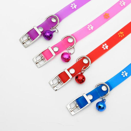 Ошейник из морозостойкого мягкого пластика Лапки, 28, 5 х 1 см, микс цветов - Пижон фото 5