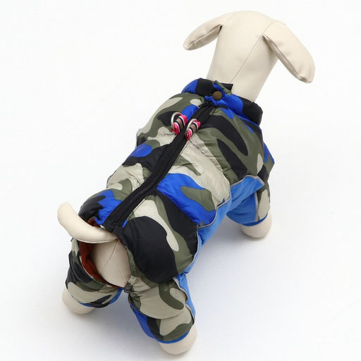 Комбинезон принтованный с замком на спине, размер 12 (ДС 28 см,ОГ 38 см,ОШ 27 см), синий - Simaland фото 4