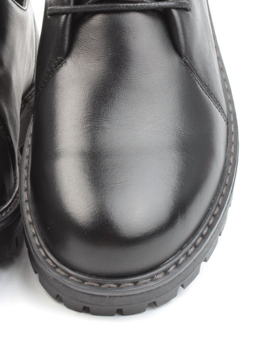 03-DYL76-D1 BLACK Полуботинки женские (натуральная кожа)