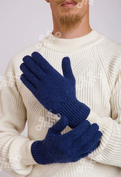 Перчатки взрослые из монгольской шерсти (арт. 04192) - Тод оймс ххк фото 3