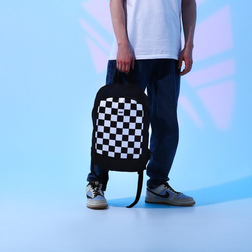 Рюкзак текстильный Lucky, 46х30х10 см, вертик карман, цвет чёрный - Nazamok фото 13