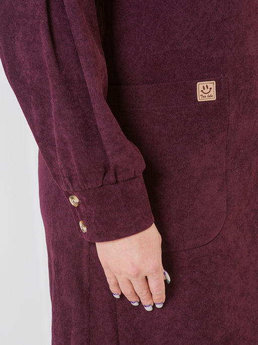 NOVITA Платье 1374 из эластичного микровельвета (Вискоза 55%)  фото 10