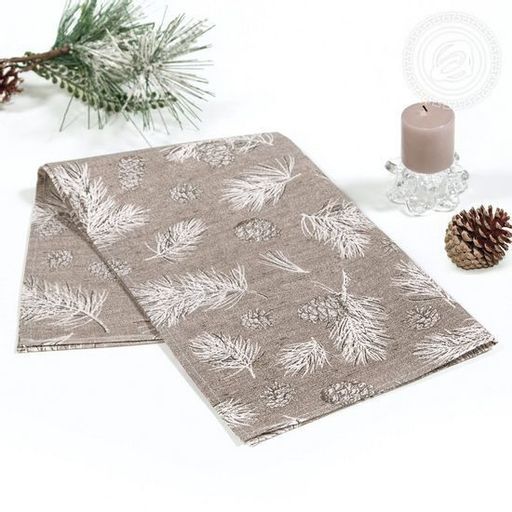 Полотенце 45*75 см. Шишкин лес рогожка хлопок 100% - Лен поволжья фото 2