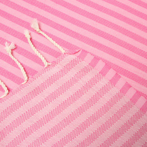 Пештемаль Полосы 100х180 см, розовый - Lovelife фото 3