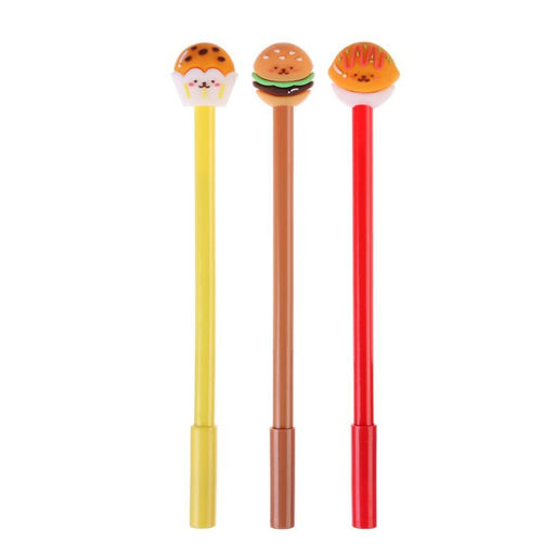 Цена за 12 шт. Ручка - прикол гелевая МИКС Булочка (штрихкод на шт.)