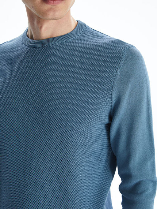 Bisiklet Yaka Erkek Triko Kazak