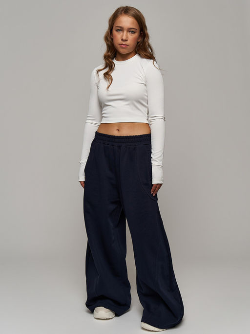 Брюки с начесом футер багги - Nota bene фото 2