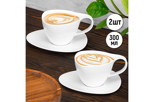 Чайн. пара 4 пр. 300 мл Колоранс белая - Elan gallery фото 11