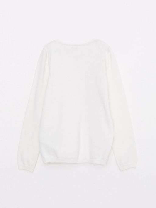 Bisiklet Yaka Basic Uzun Kollu K?z ?ocuk Triko H?rka - Waikiki фото 2