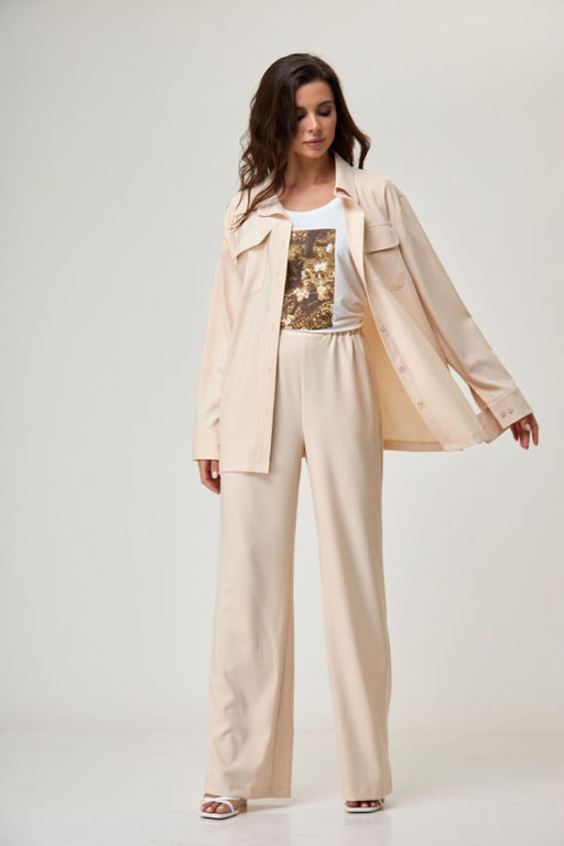 Рубашка ANELLI 1293.1 светло-бежевый  фото 7