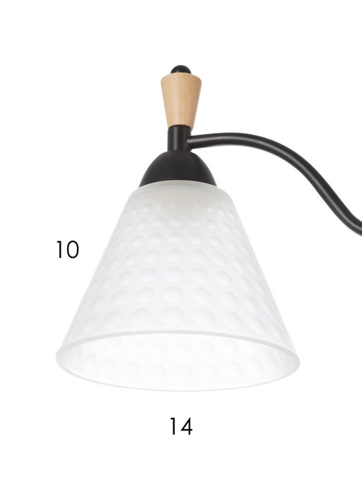 Люстра XA1627B/3, 3×60 Вт, E27, чёрная