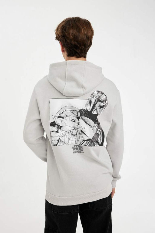 Толстовка обычного кроя с капюшоном Star Wars-Mandalorian - Defacto фото 6