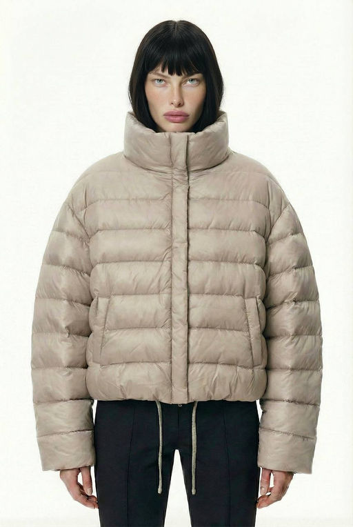 Куртка двухсторонняя (бежевый меланж) W25/125131 - Eliseeva olesya фото 4