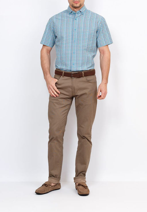 Сорочка мужская короткий рукав GREG Gb225/109/74/Z/1*  фото 4