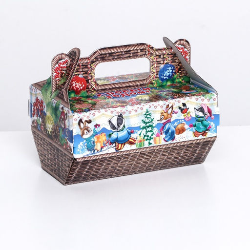 Цена за 5 шт. Подарочная коробка Лукошко 28 x 15,1 x 20,8 см - Simaland фото 2