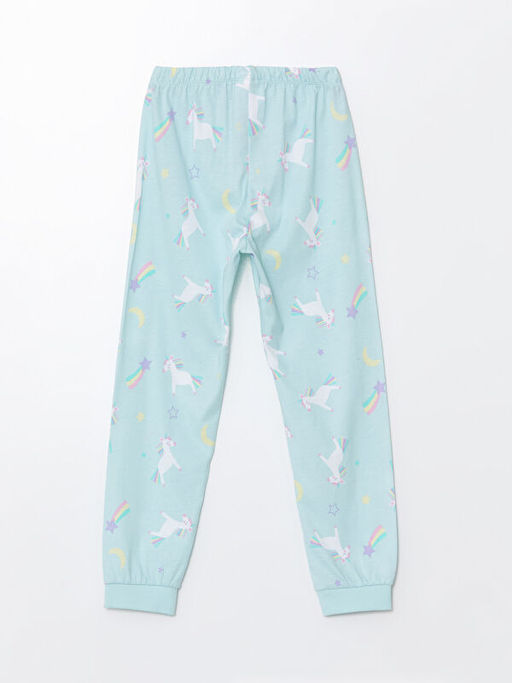 Beli Lastikli Bask?l? K?z ?ocuk Pijama Alt - Waikiki фото 3