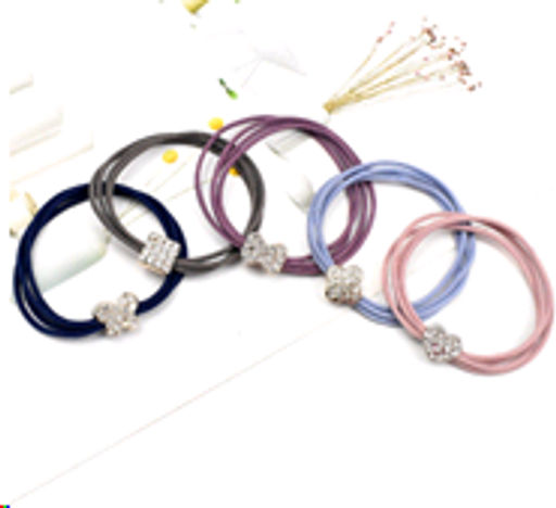 Резинка для волос / YIW-63 /уп 100/ (Голубой) - ГалеонТрейд фото 2