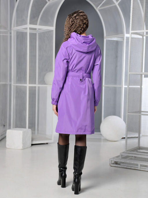 25133 Плащ сиреневый - Dizzyway фото 3