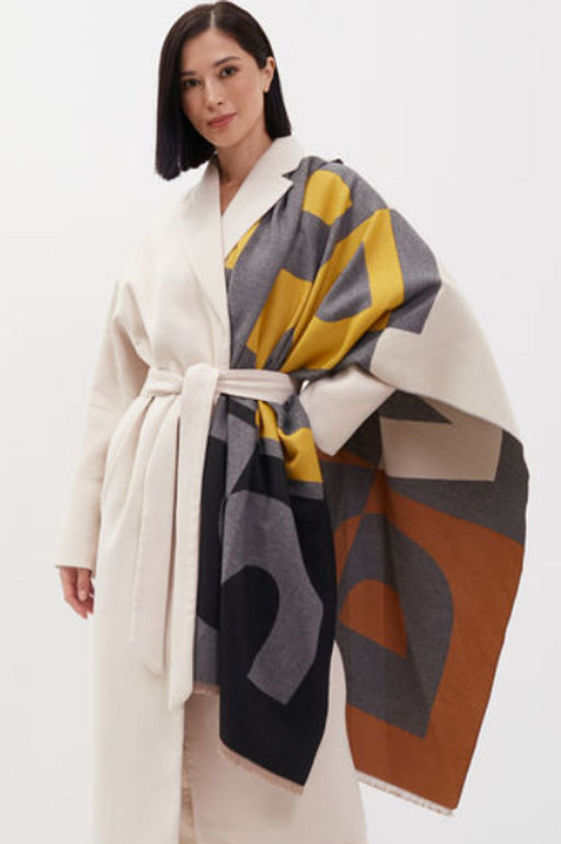 в СОСТАВЕ ШЕРСТЬ и КАШЕМИР! Большой,теплый двусторонний палантин - Tantino фото 5