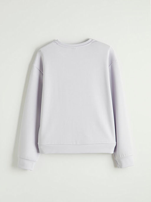 Bisiklet Yaka K?z ?ocuk Soft Touch Sweatshirt