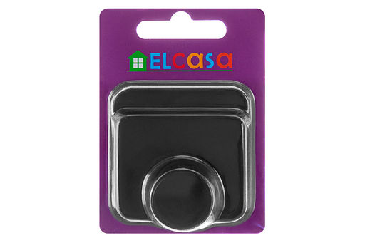 Крючок универсальный 5*5*2 см Черный самоклеящийся/шуруп, квадрат - Elan gallery фото 5