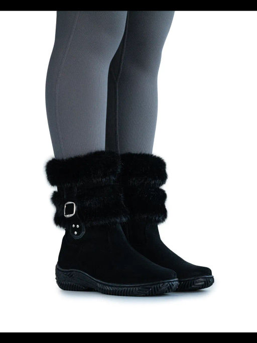 сапоги Унты натуральная замша, натуральная овчина, короткие с замком, литая подошва - Мирунт фото 17