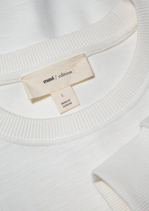 Beyaz Sweatshirt - Mavi фото 8