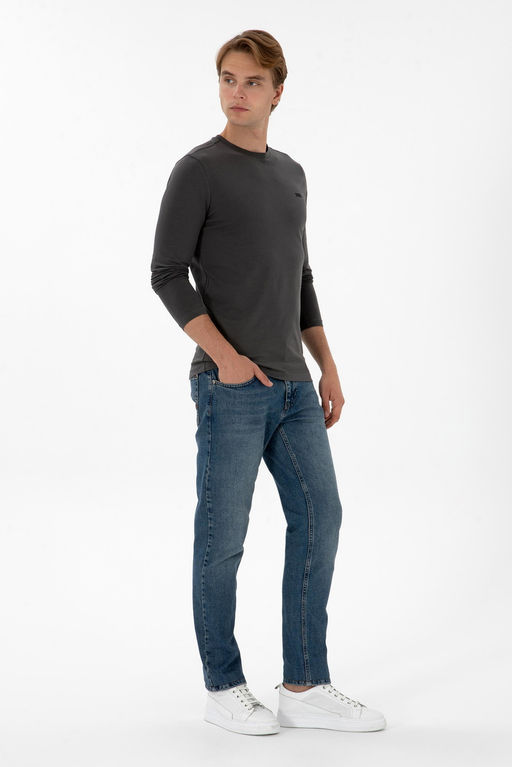 Erkek Gri Basic Sweatshirt Sepette S_rpriz _ndirim - U.s. polo assn фото 4