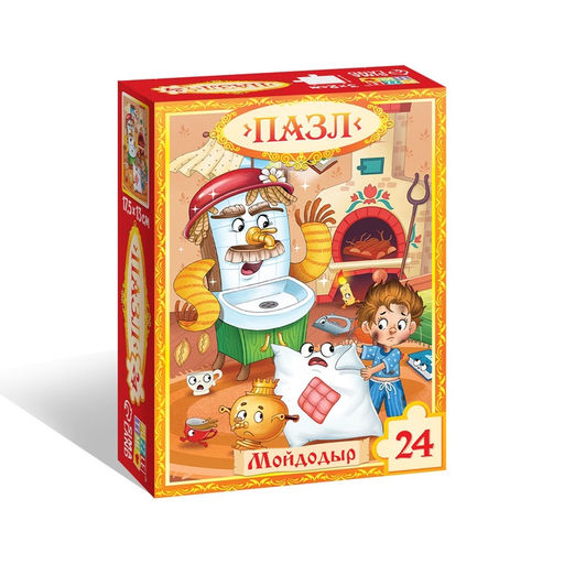 Цена за 3 шт. Пазл «Мойдодыр», Корней Чуковский, 24 детали