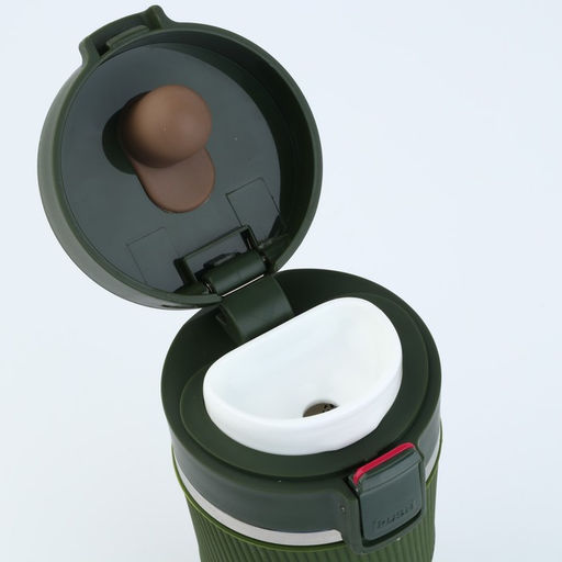 Термостакан с кнопкой, 380 мл, сохраняет тепло 6-8 ч