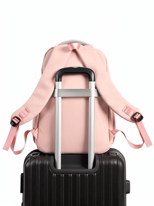 Рюкзак школьный для девочки «Клубника», мягкий, 31×13.5×45 см, розовый