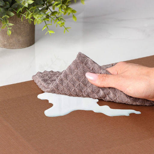 Салфетки сервировочные на стол Доляна «Шахматы», 45×30 см, 4 шт., светло-коричневые