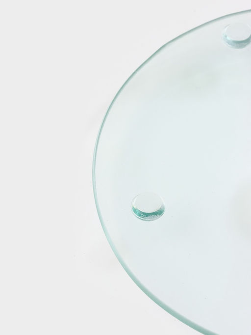 Подставка для торта вращающаяся Magistro Восток, d=32 см, стекло, чёрная  фото 4