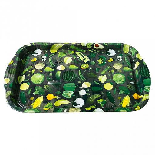 Поднос металлический "Авакадо" 30х16х1,5см, малый, прямоугольный (Россия)