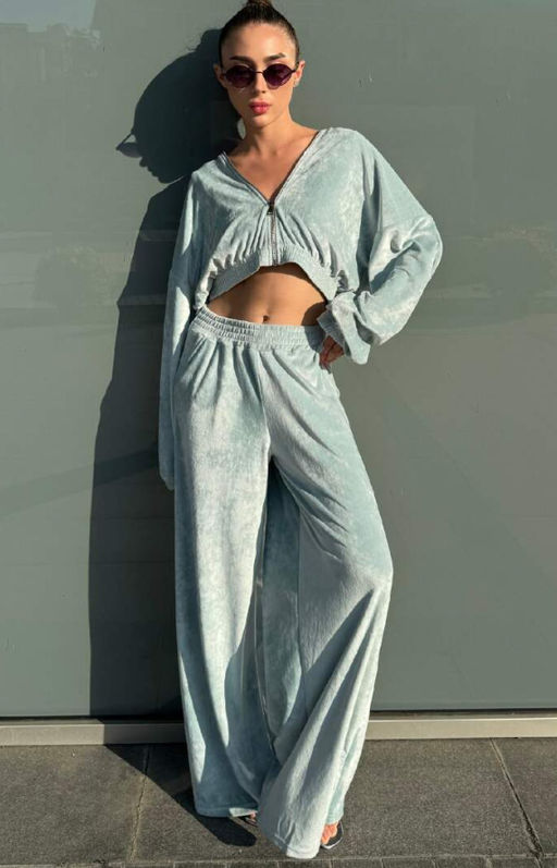 Комплект ПРЕМИУМ ВЕЛЮР оверсайз на молнии - Knitka wear фото 3
