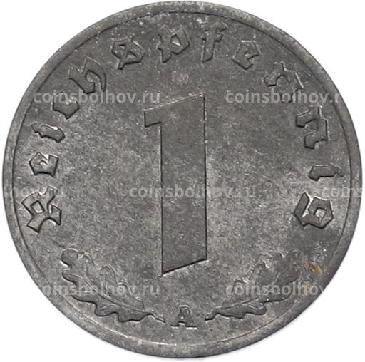 Монета 1 рейхспфенниг 1944 года A Германия