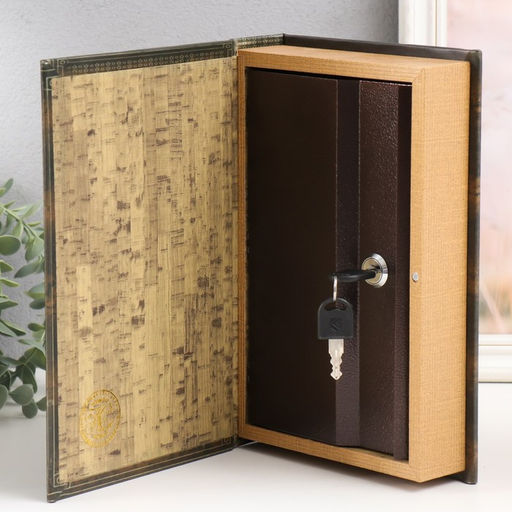 Сейф-книга дерево кожзам Ангелы.Винтаж 26х17х5 см - Simaland фото 3
