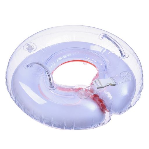 Круг детский на шею, для купания, Swimmer baby, с погремушками, двухкамерный - Крошка я фото 4