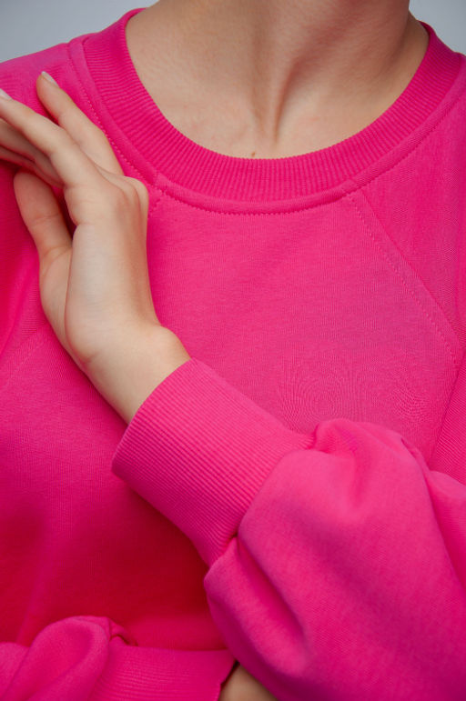 Арт. 15110/2 Свитшот женский укороченный one size (42-50) Цвет:фуксия - Калинка фото 9
