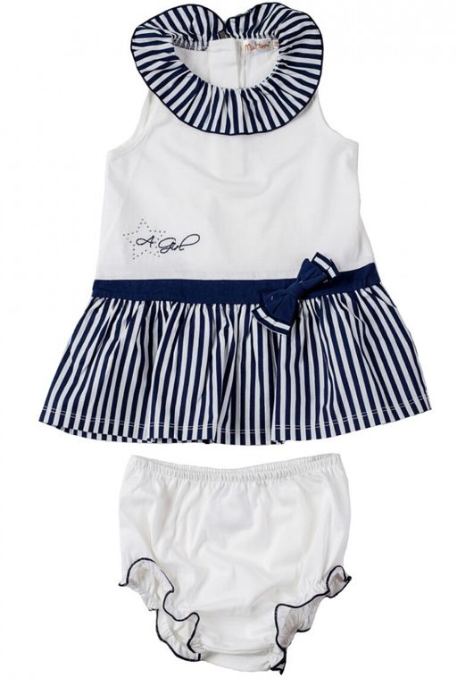 Хлопковый комплект для малышей: платье и шортики, D15-05 Mini Hippy