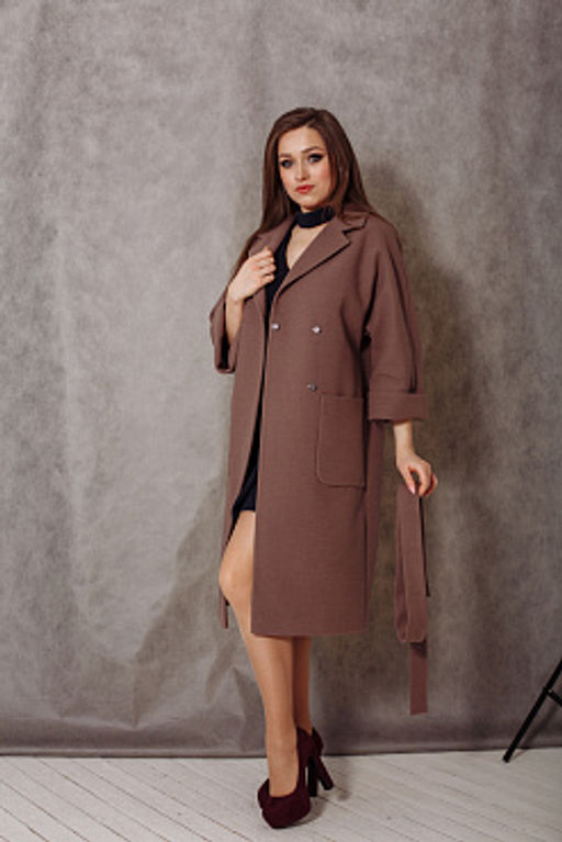 Пальто женское демисезонное 20905 (беж./клетка) - Kankan фото 22