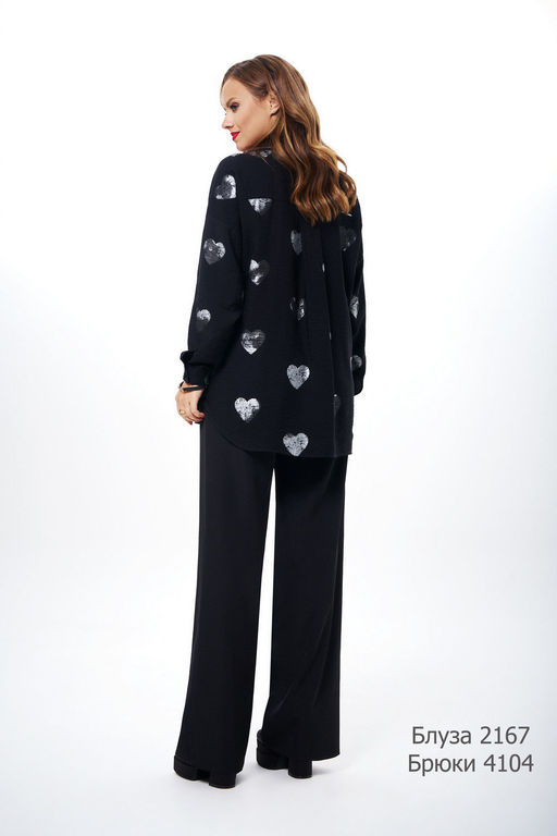 Блуза AVE RARA 2167 Черный  фото 2
