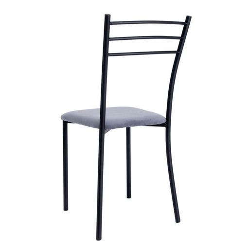 Стул для кухни «Хлоя», цвет чёрный/ велюр графит