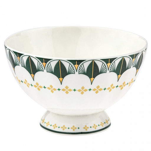 "Мадрид" Пиала фарфоровая 350мл, д11,6х7,3см, тонкостенный, деколь с золотом, в коробке (Китай)